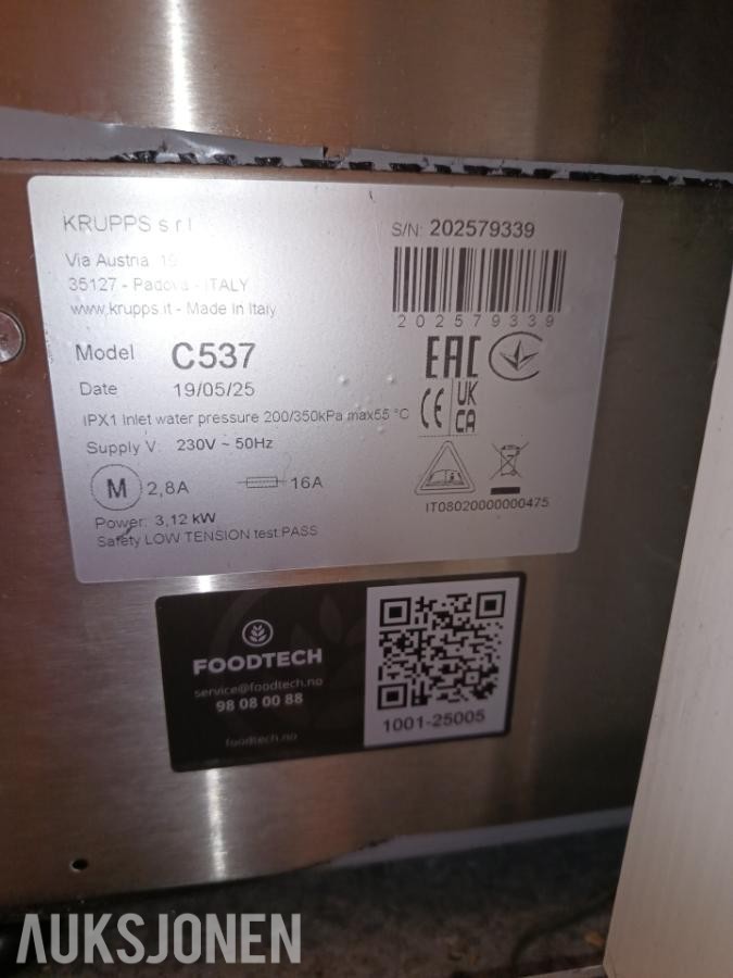 2 stk Krupps Advance C537 – profesjonelle oppvaskmaskiner