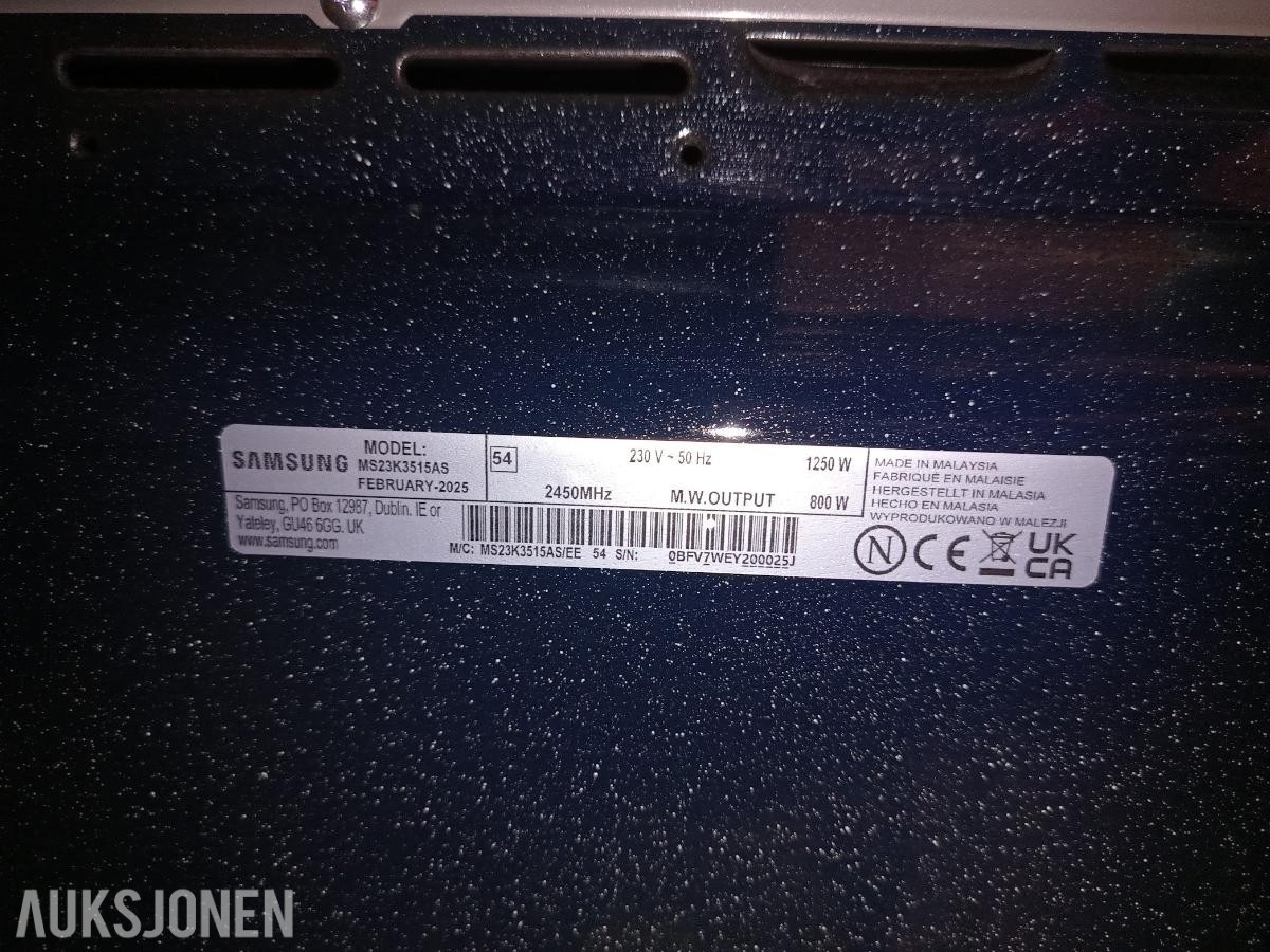 GGM Gastro IDHB4 induksjonstopp 20 kW + Samsung mikrobølgeovn