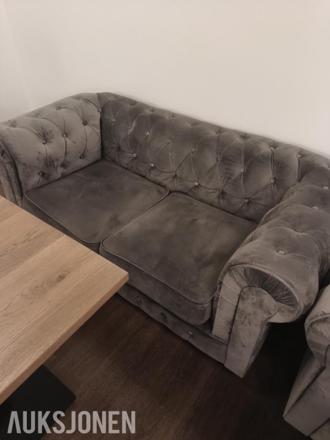 8 stk Howard Classic 2-seters sofaer – mørk beige