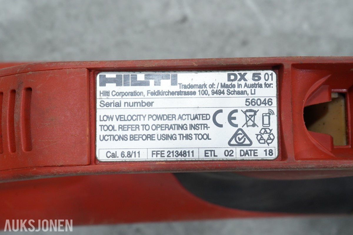 Hilti DX 5 boltepistol