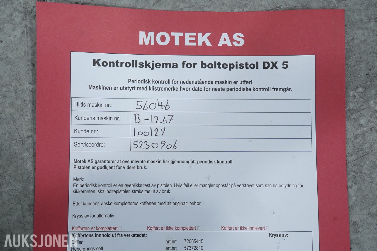 Hilti DX 5 boltepistol