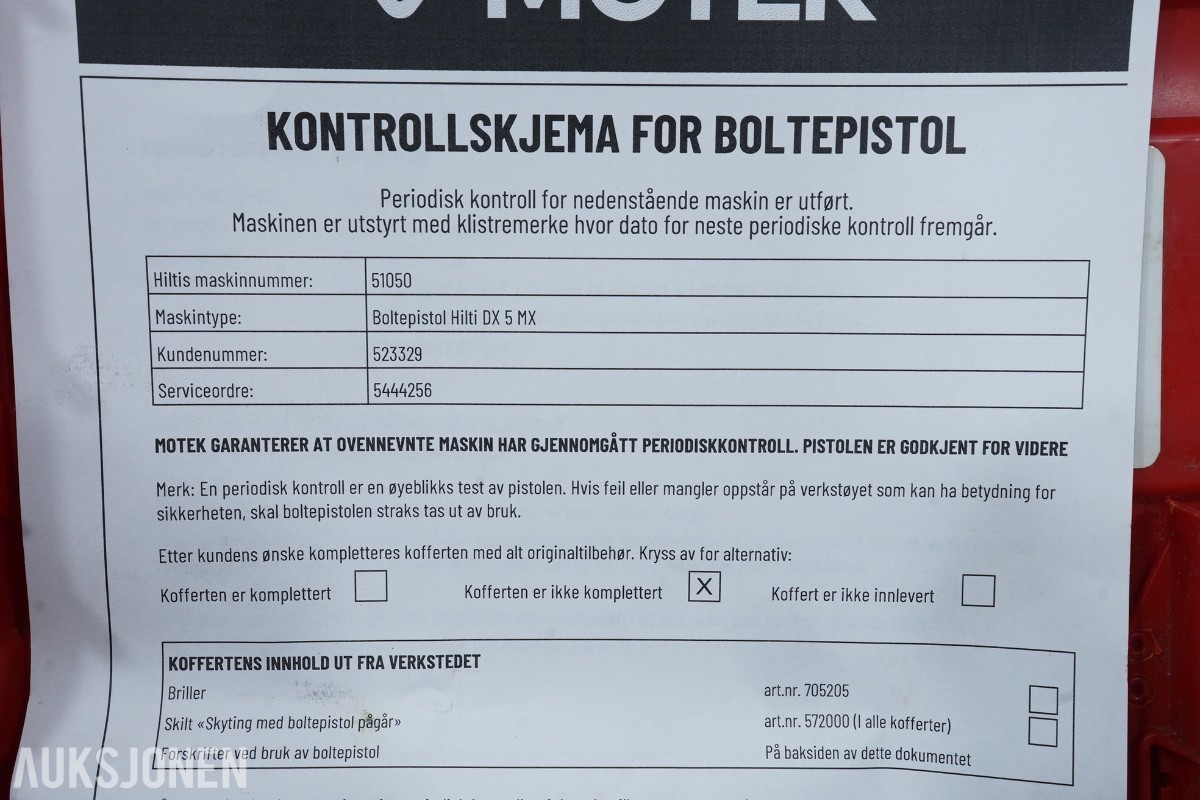 Hilti DX 5 boltepistol