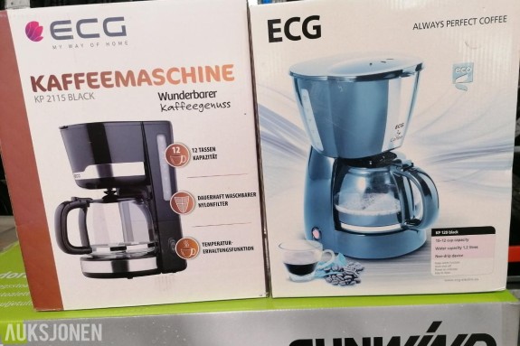 2 stk Helt nye kaffetraktere fra ECG