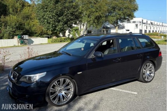2007 BMW 5-serie 525D 2.5 Diesel, Automat, Cruisekontroll, Hengerfeste, Skinninteriør, S+V dekk  