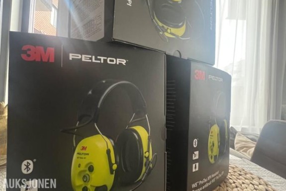 3 stk 3M Peltor WS Protac XPI FLX2 hørselvern med Bluetooth