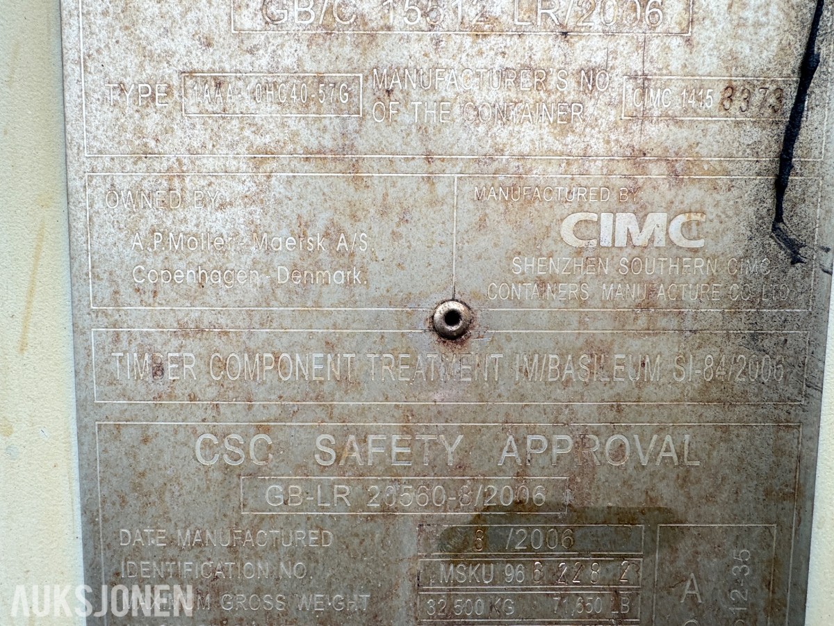 CIMC 40 fots container - High cube