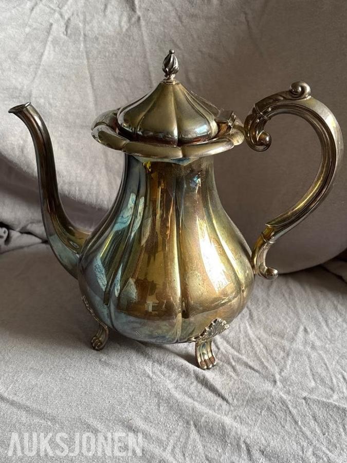 David-Andersen kaffekanne i 830S sølv – 648 g – 1,3 L