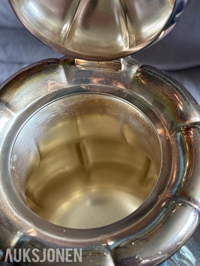 David-Andersen kaffekanne i 830S sølv – 648 g – 1,3 L
