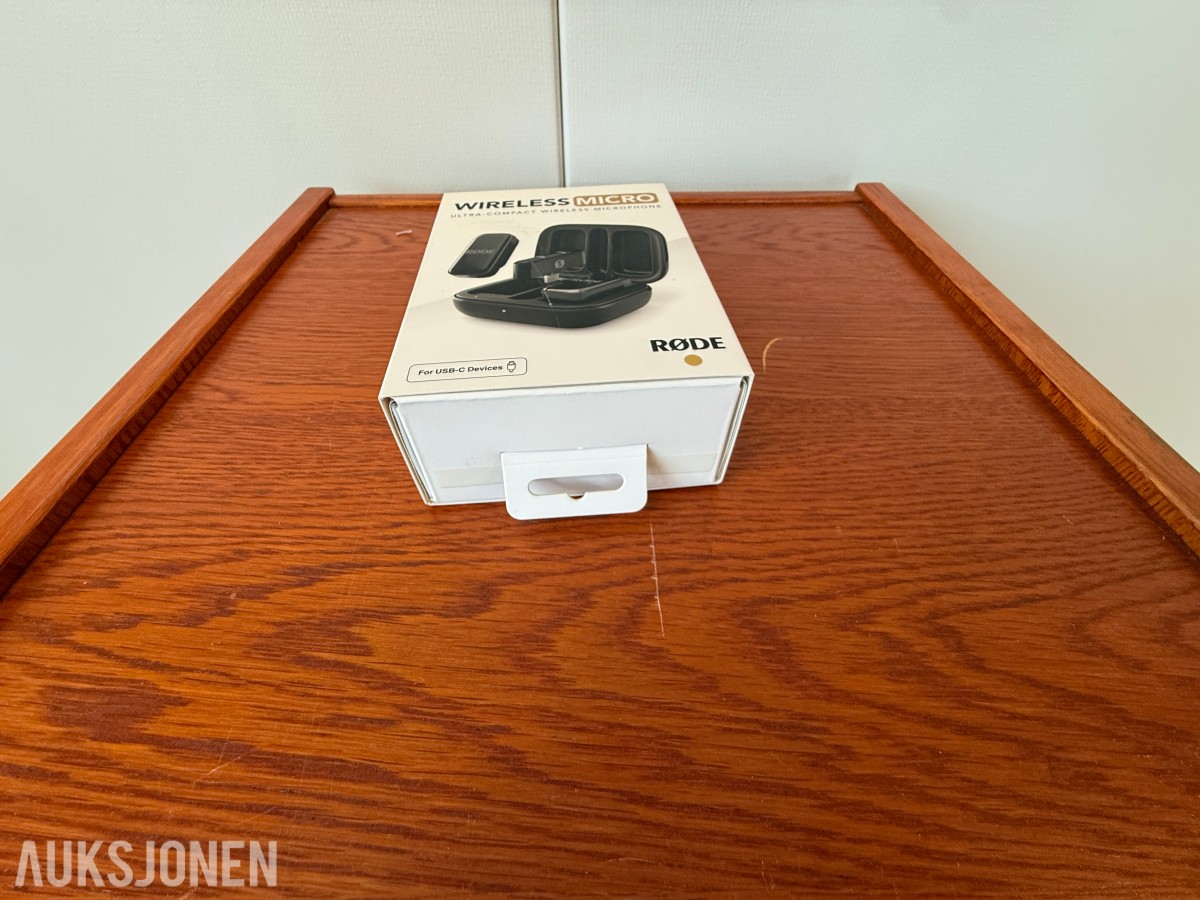 Auksjonstekst – RØDE Wireless Micro trådløst mikrofonsystem USB-C