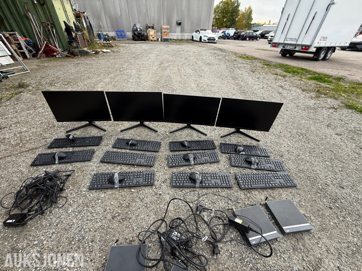 Parti med Samsung skjermer, Acer mini-PC-er og kontorutstyr