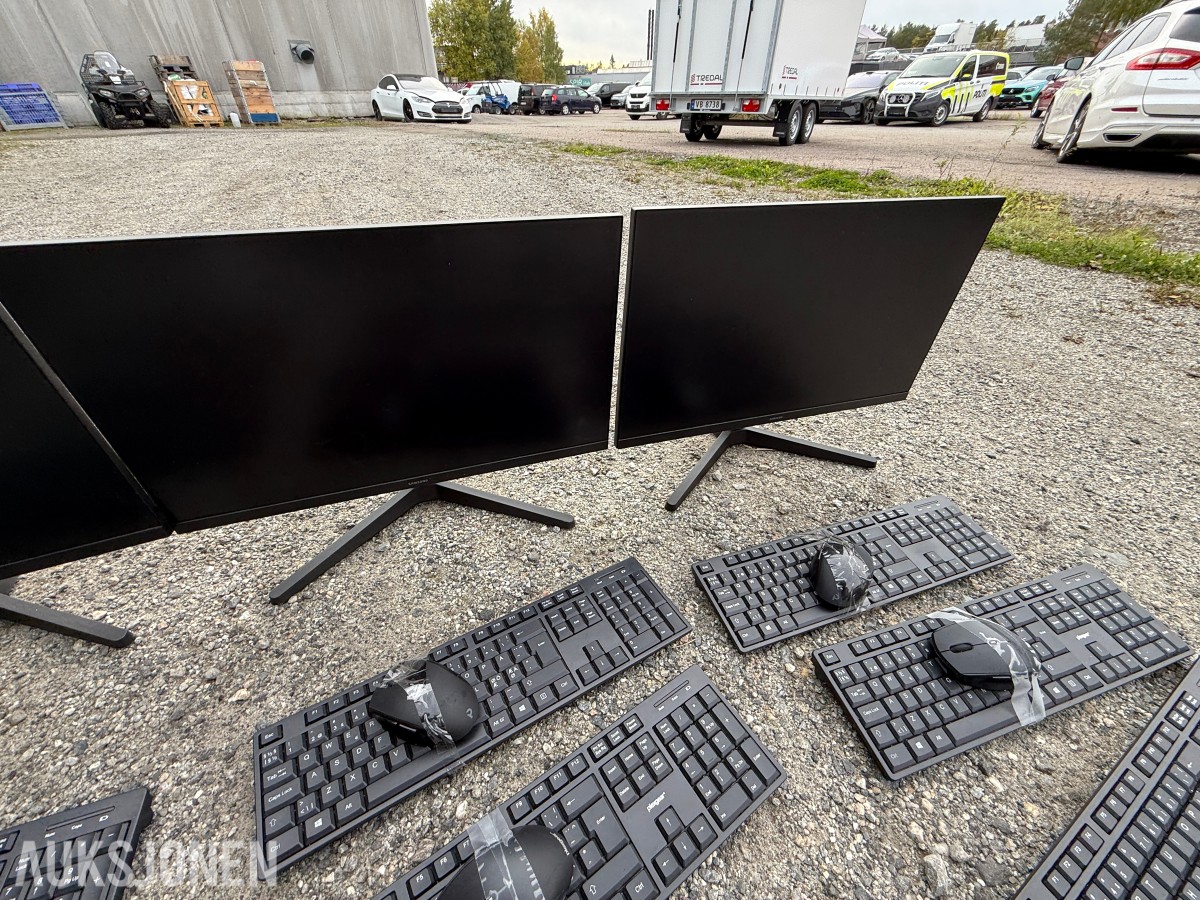 Parti med Samsung skjermer, Acer mini-PC-er og kontorutstyr