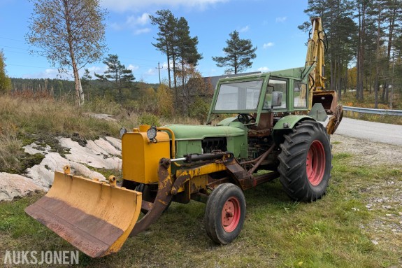 1965 – 1967 Deutz D 5505 traktorgraver - Hymas graveaggregat - 6125 timer - MVA fri