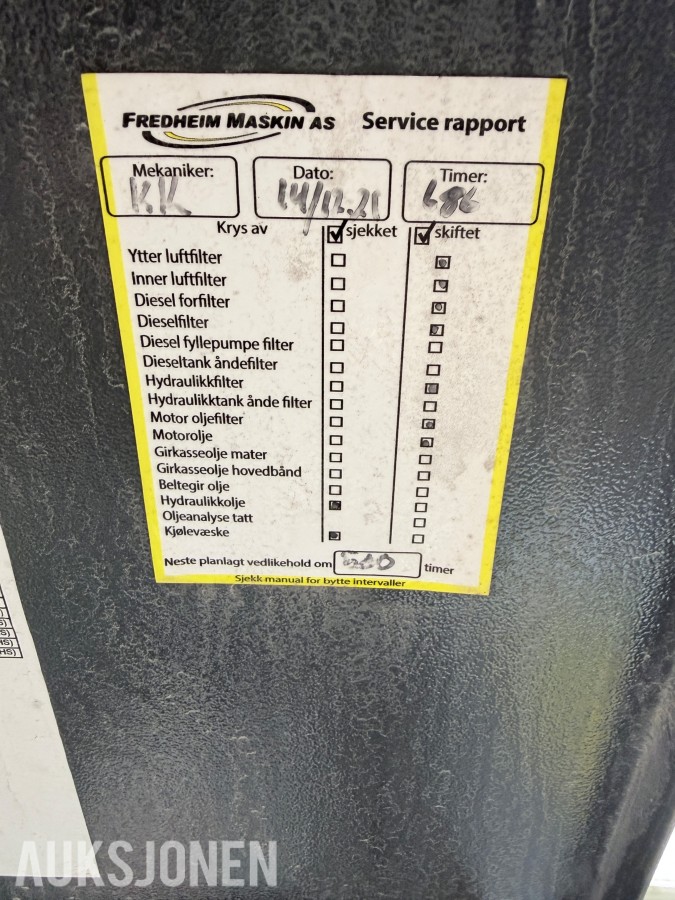 2019 Sandvik US440i mobil Spindelknuser – 1065 timer – radiostyring