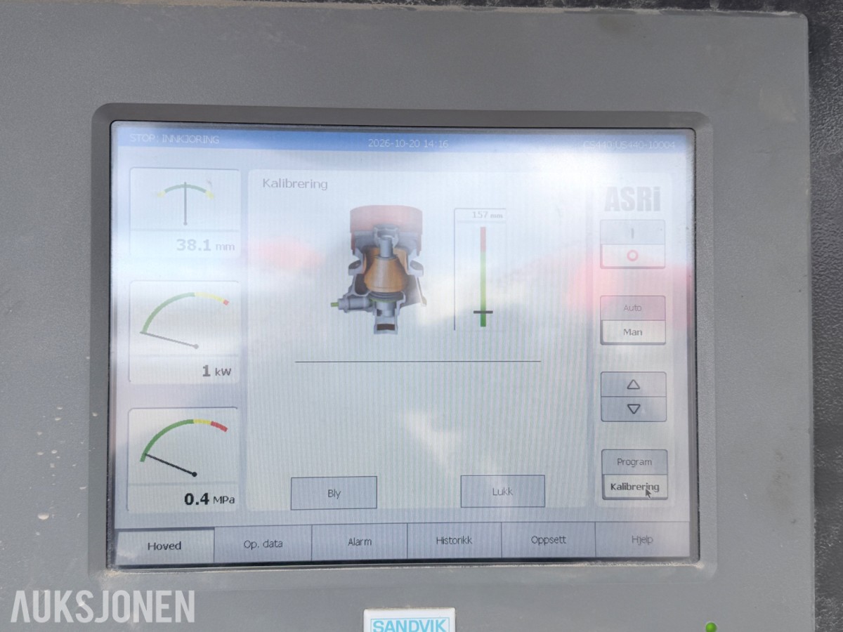 2019 Sandvik US440i mobil Spindelknuser – 1065 timer – radiostyring