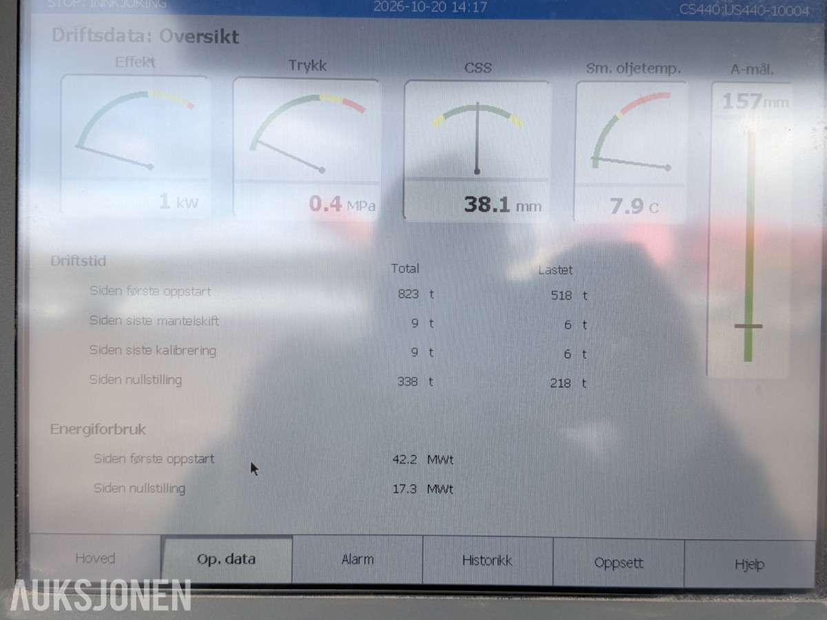 2019 Sandvik US440i mobil Spindelknuser – 1065 timer – radiostyring