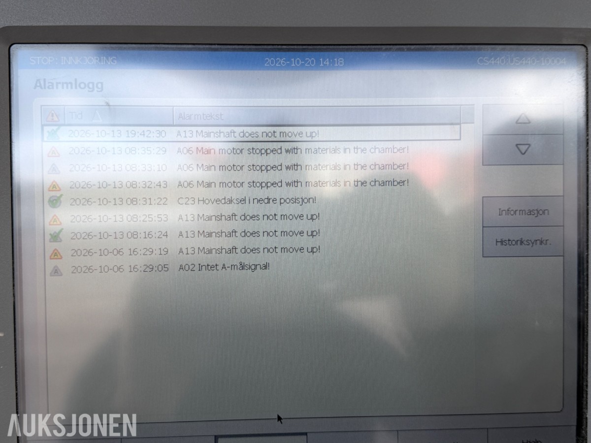 2019 Sandvik US440i mobil Spindelknuser – 1065 timer – radiostyring