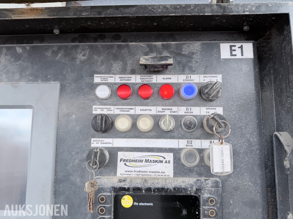 2019 Sandvik US440i mobil Spindelknuser – 1065 timer – radiostyring