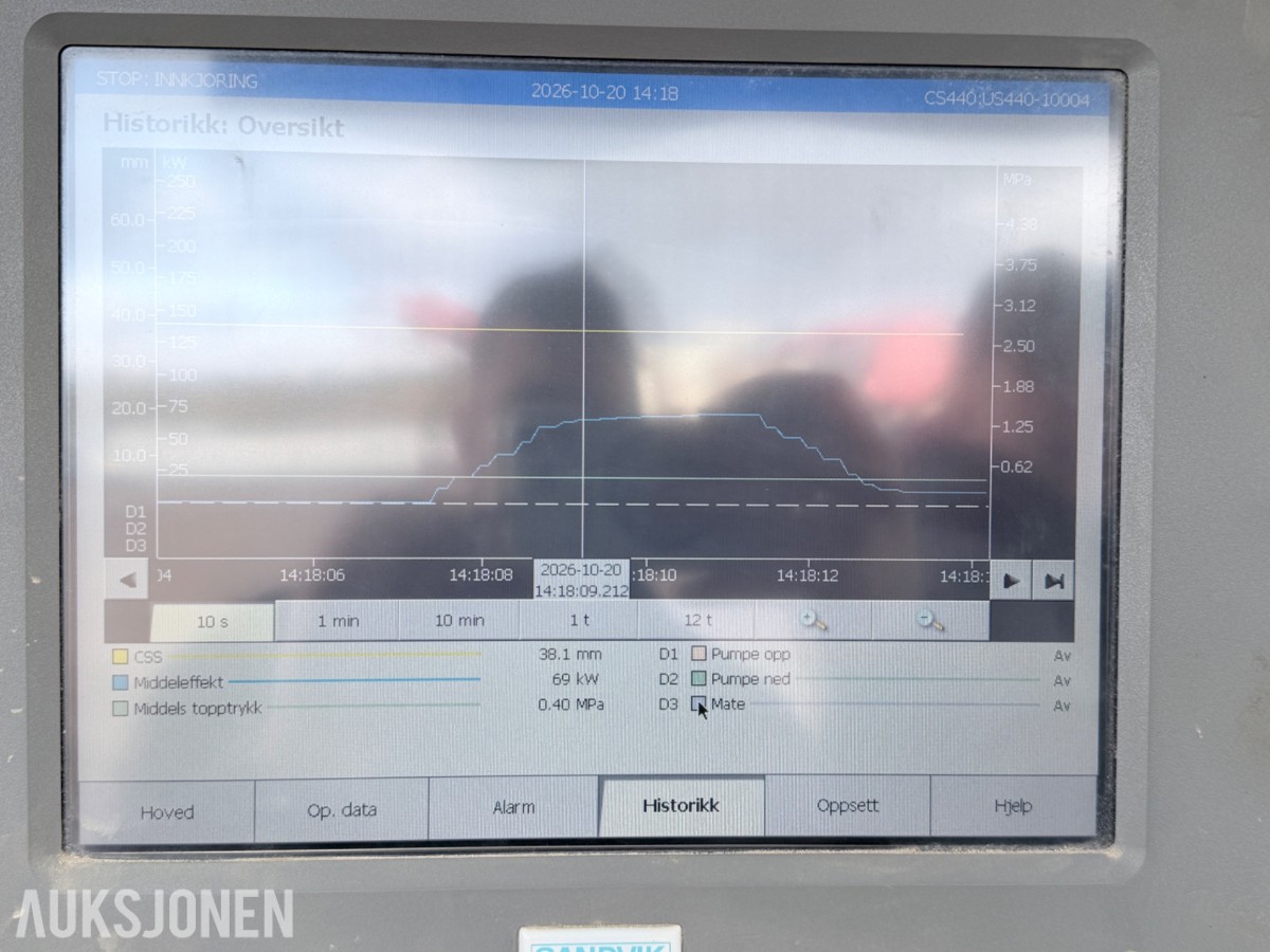 2019 Sandvik US440i mobil Spindelknuser – 1065 timer – radiostyring