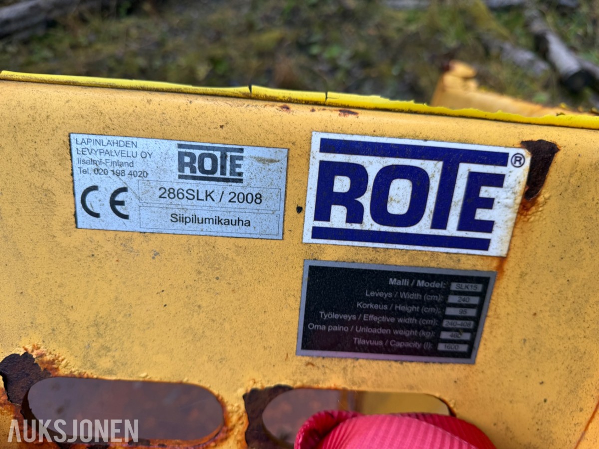 ROTE SLK15 siipilumikauha / snøskuffe 240 cm – rep.objekt