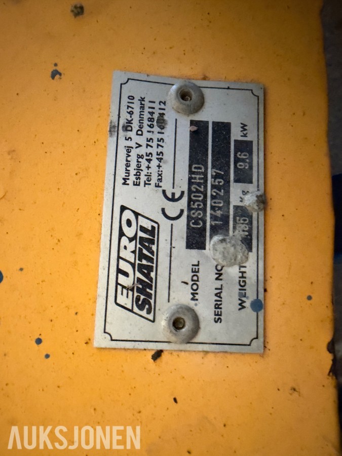 Euro Shatal CS502HD gulvsag / asfaltsag – bensin – med ekstra sagblad