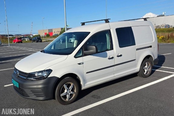 2016 Volkswagen Caddy Maxi 2,0 TDI 102hk, 110000km, Cruisekontroll, Hengerfeste, Ryggekamera, S+V dekk, EU OK til 02.2028