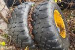 4 stk. Michelin hjullasterdekk på felg – 405/70 R2