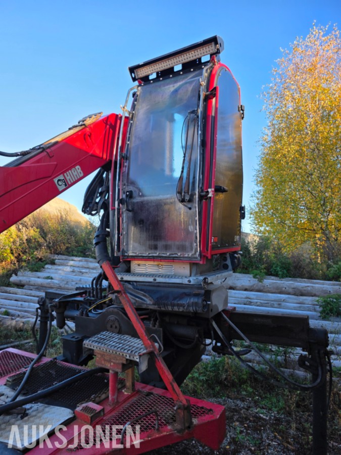 2013 Komplett tømmerpåbygg med HIAB kran på krokramme