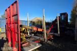 2013 Komplett tømmerpåbygg med HIAB kran på krokramme