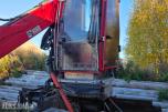 2013 Komplett tømmerpåbygg med HIAB kran på krokramme