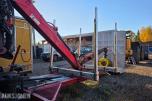 2013 Komplett tømmerpåbygg med HIAB kran på krokramme