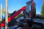 2013 Komplett tømmerpåbygg med HIAB kran på krokramme