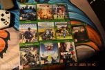 Xbox One Konsoll, 2 kontroller og 10 spill