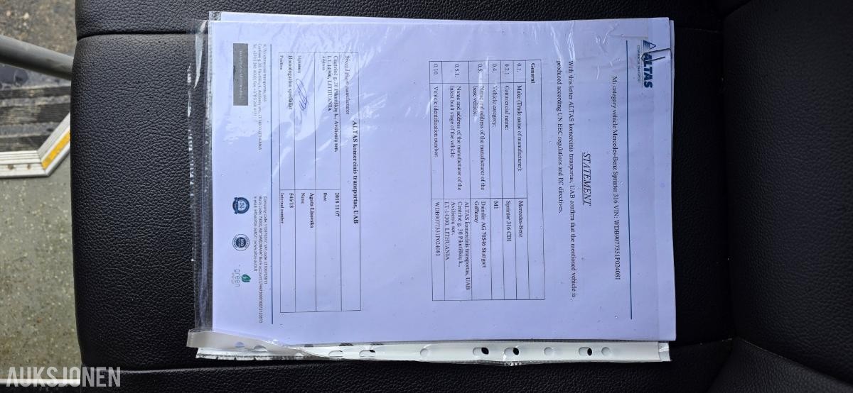 2018 MERCEDES SPRINTER 316 CDI, 9-SETER, HC RAMPE, 360 KAMERA, AUTOMAT
