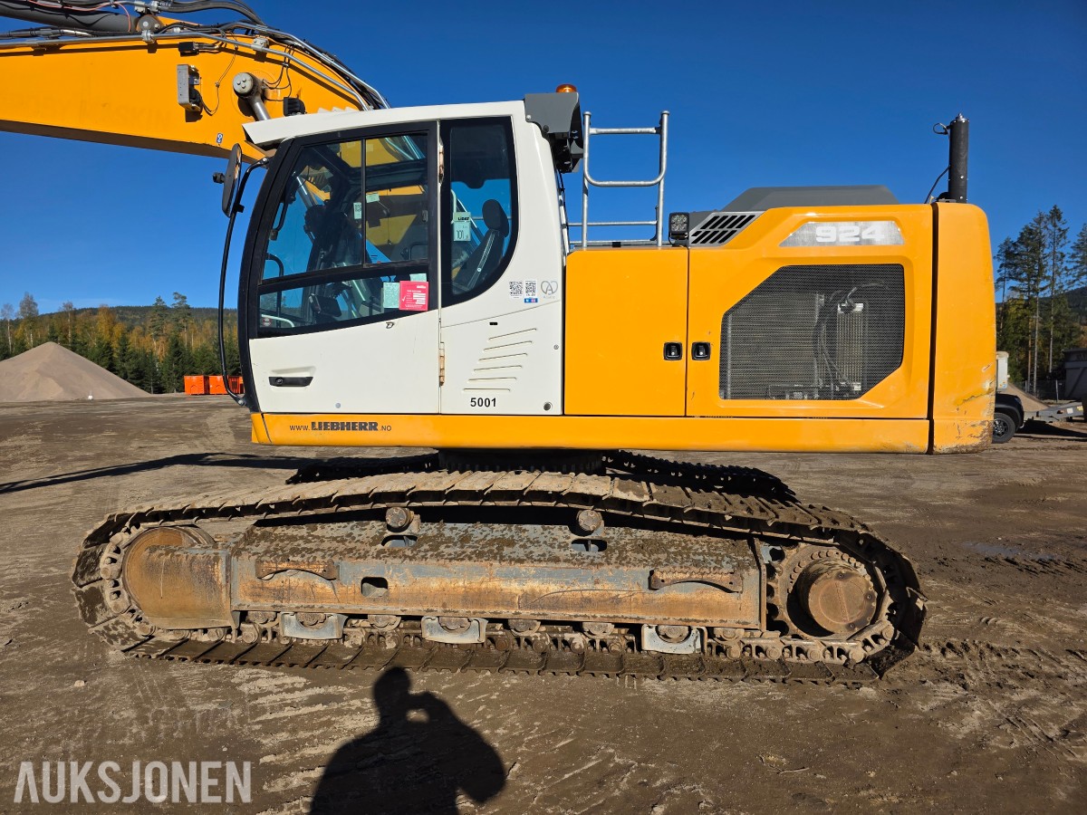2020 Liebherr 924 beltegraver-sentralsmøring-leica gps-R8rototilt-nylig tatt service