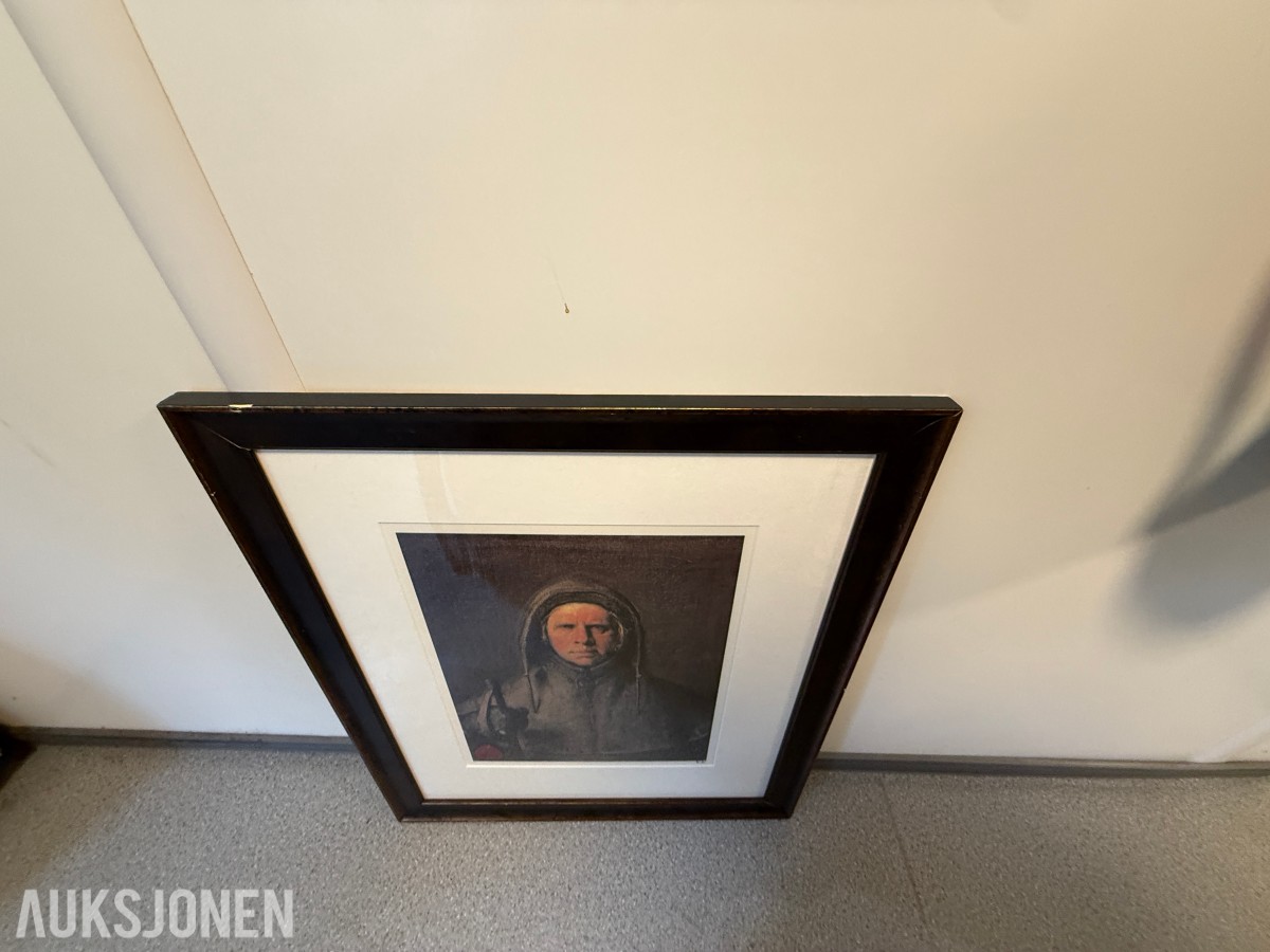 Odd Nerdrum – «Selvportrett som polfarer» – signert serigrafi