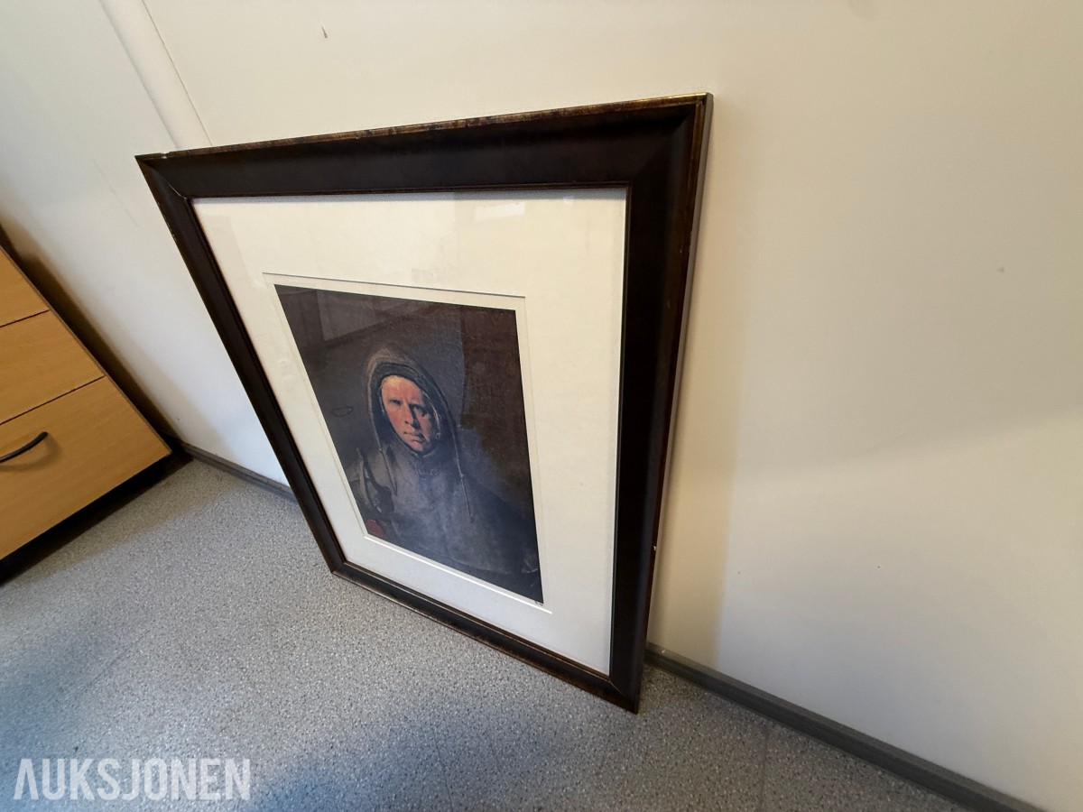 Odd Nerdrum – «Selvportrett som polfarer» – signert serigrafi