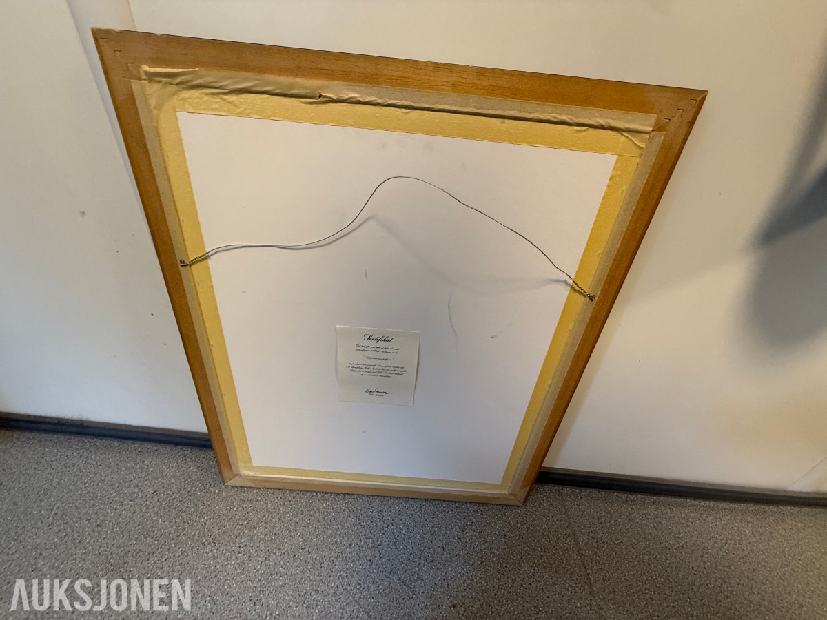 Odd Nerdrum – «Selvportrett som polfarer» – signert serigrafi