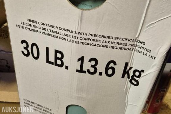 F gass R134a kjølemedium 