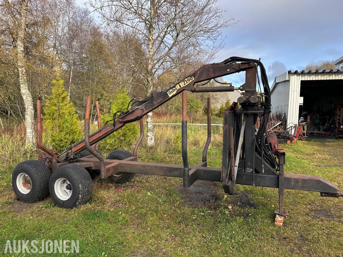 Tømmerhenger Ilsbo 2190 med kran - MVA FRI