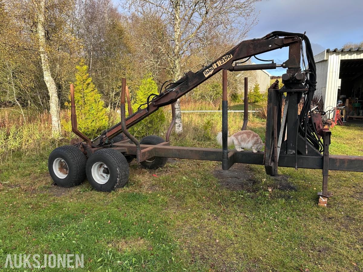 Tømmerhenger Ilsbo 2190 med kran - MVA FRI