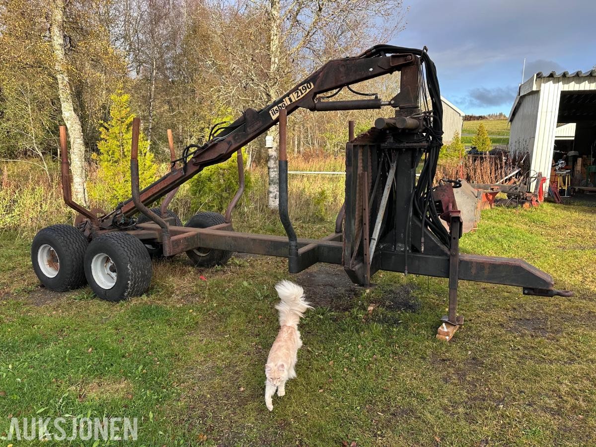 Tømmerhenger Ilsbo 2190 med kran - MVA FRI