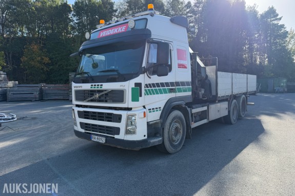 2007 Volvo FM13 440 6x2 Kranbil - HIAB 477E-8 XS 43,9 tm - 20,8 m - Manuell - 558 149 km