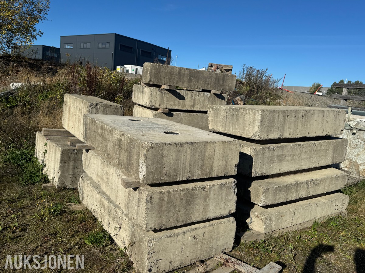 Betongelementer og isopor Forskjellige str
