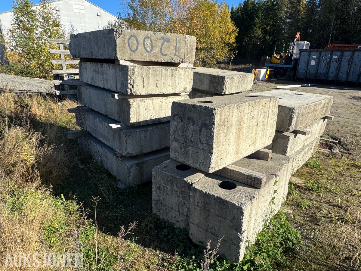 Betongelementer og isopor Forskjellige str