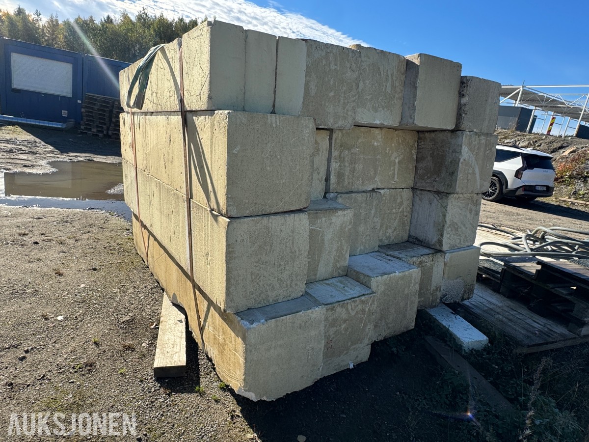 Betongelementer og isopor Forskjellige str