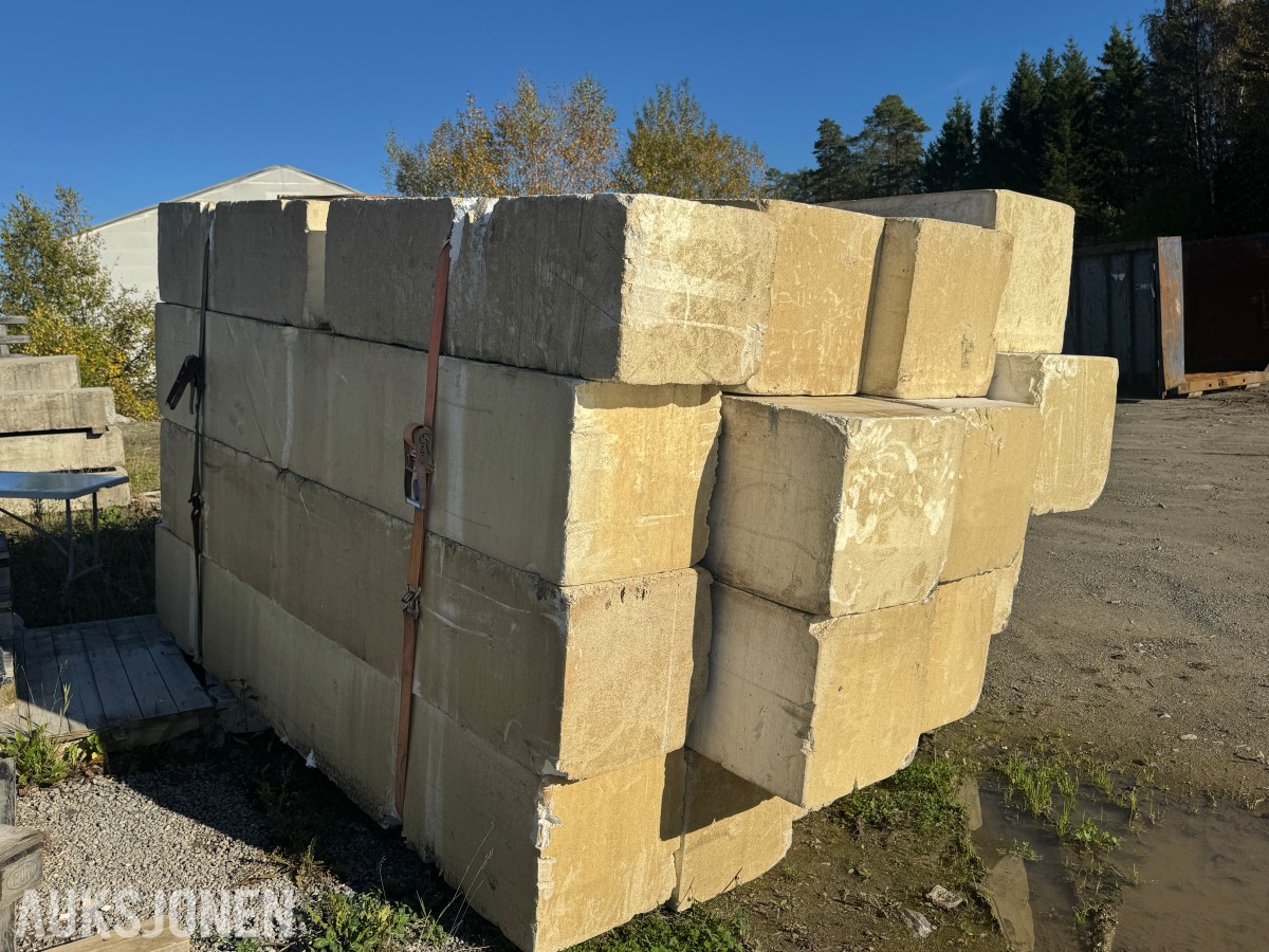 Betongelementer og isopor Forskjellige str