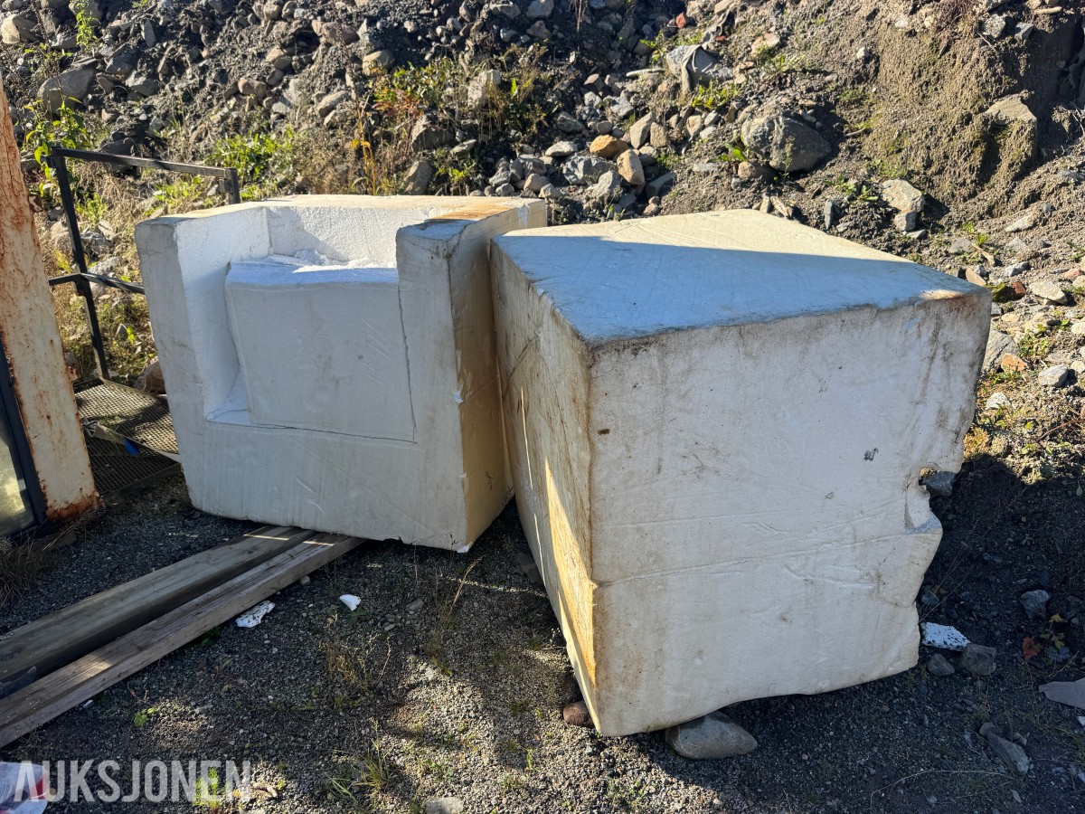 Betongelementer og isopor Forskjellige str