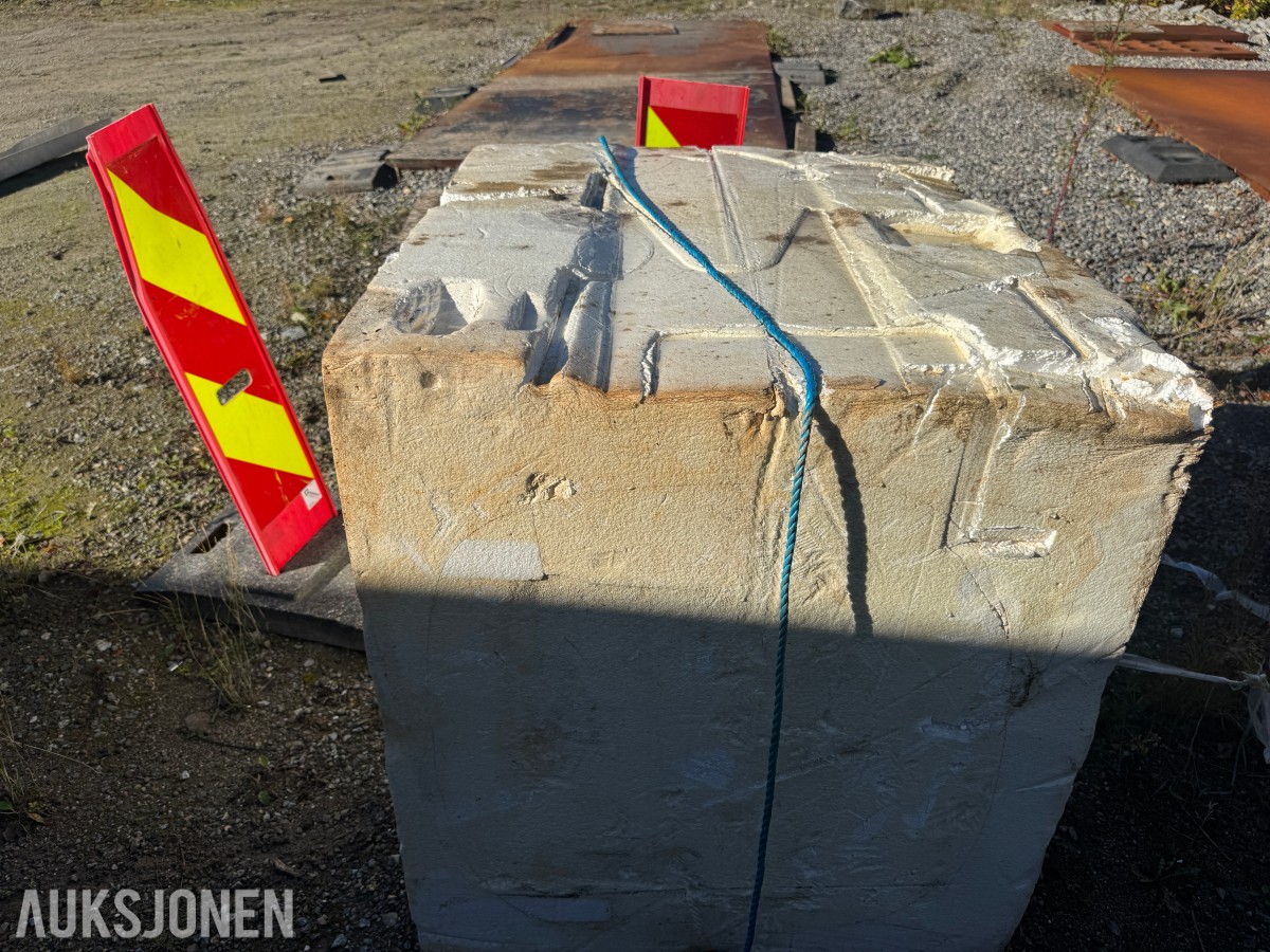 Betongelementer og isopor Forskjellige str