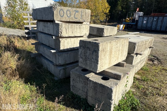 Betongelementer og isopor Forskjellige str