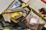 Sveiseutstyr masker med avtrekk, X21 skjærebrenner sett, manometer, deler, traller